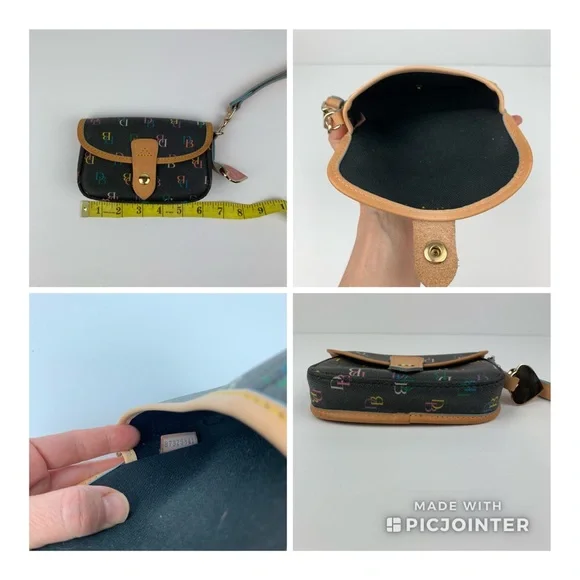 Dooney & Bourke Monogram Leather Wristlet - Picture 6 of 13
